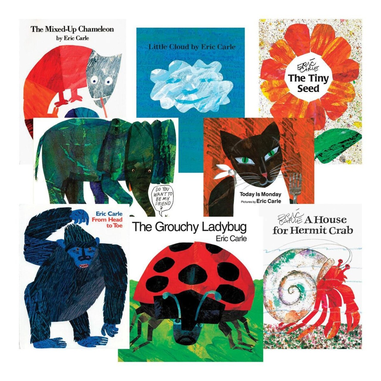 Kaplan Early Learning Company Eric Carle Paperback Books - Set of 8